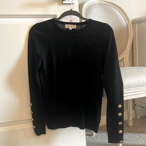 Sezane Merino Wool Sweater with Button Detail-  worn once